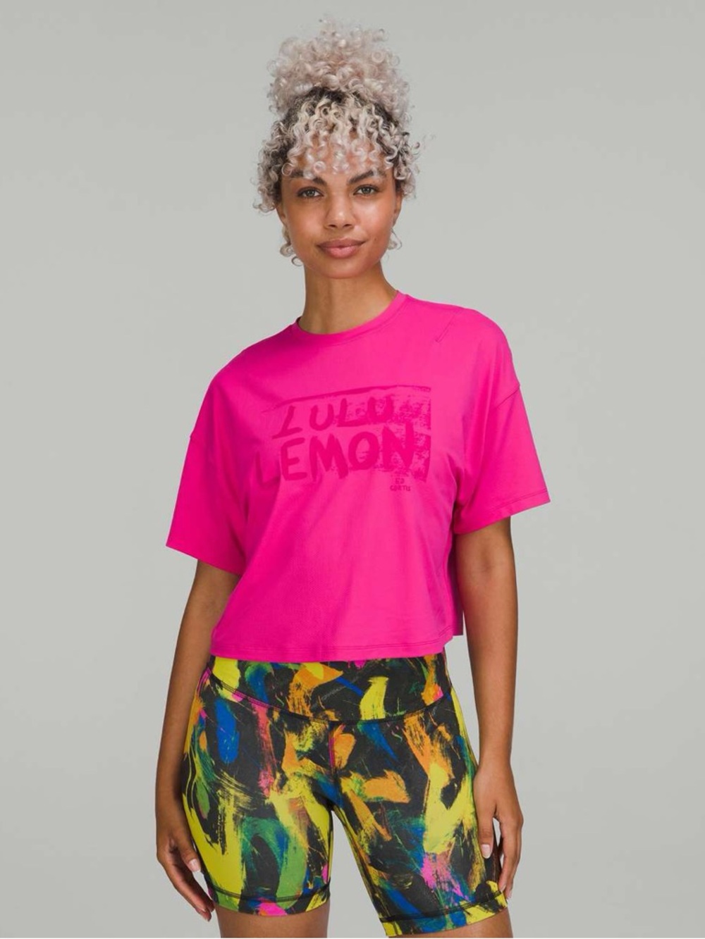 28. Lululemon Abrasion-Resistant Training T-Shirt *Ed Curtis - Sonic Pink